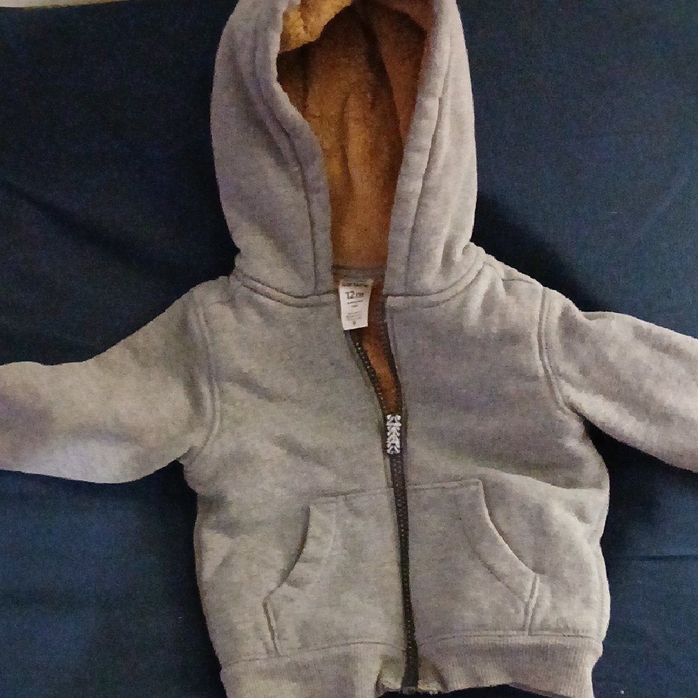 Cozy Gray Hooded Jacket